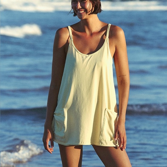 Free People Other - Free People Hot Shot Mini Dress (Sour Citrus)